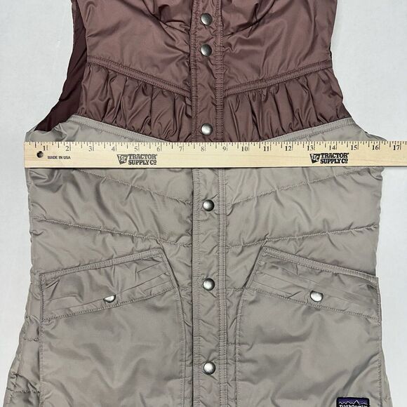 Patagonia Womens Button Down Vest Goose Down Puffer Size XS - Picture 5 of 5